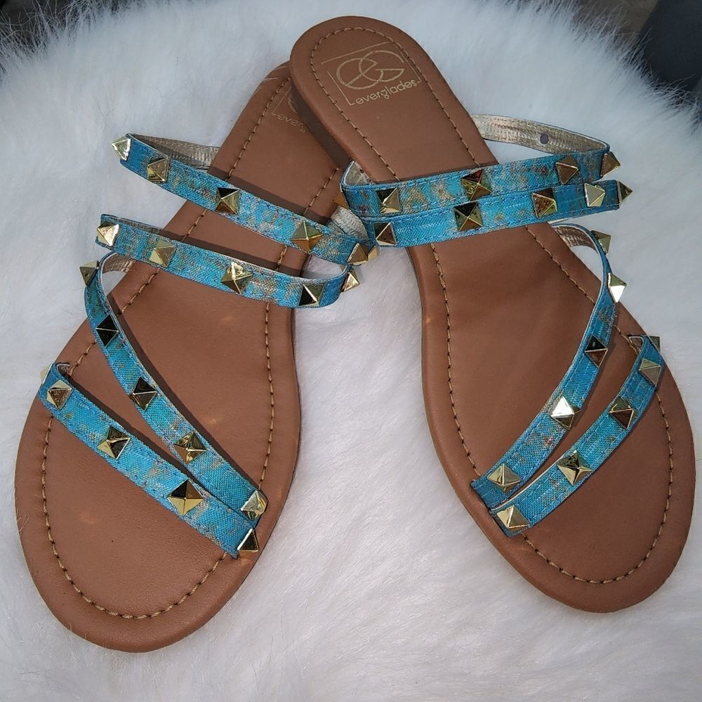 Rusted Torquise Sandals 